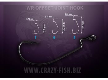 Офсетный крючок WR Offset Joint Hook WR OJH-6 20