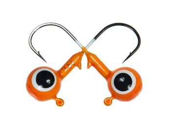 Джиг шар Strike Pro крашеный с глазами 18гр кр. №4/0 10шт оранжевый (PJH-18#ORANGE)