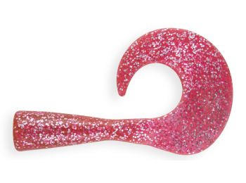 Хвост для джеркбейта Wolf Tail с зап. пружиной (розовый с блестками) 2шт. (EG-159T#pink gliter)