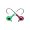 Джиг шар Strike Pro крашеный с глазами 1,75гр кр. №2 10шт зеленый и фиолетовый (PJH-02#GP)