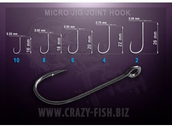 MJJH6_20 Одинарный крючок Micro Jig Joint Hook